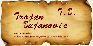 Trojan Dujanović vizit kartica